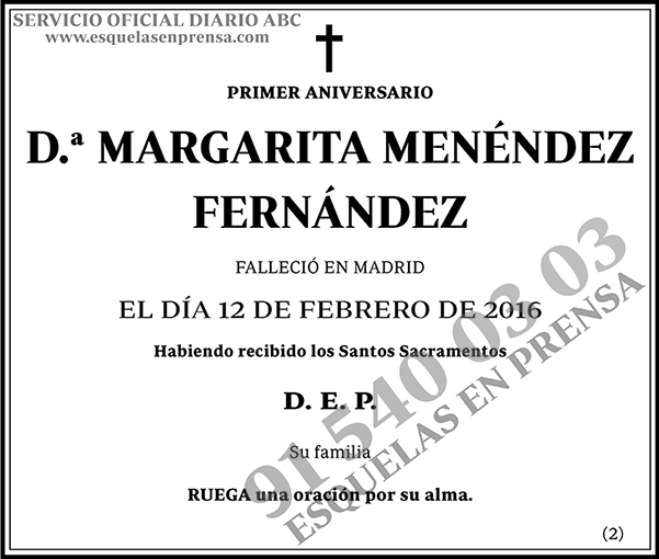 Margarita Menéndez Fernández